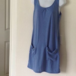 Dusty blue swim cover up